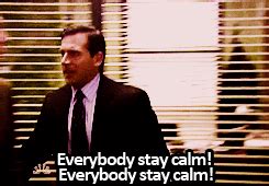 Stay Calm GIF – Calm The Office Michael Scott – find og del giffer