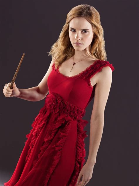 Image - Hermione in a red dress holding her wand.jpg | Heroes Wiki | FANDOM powered by Wikia