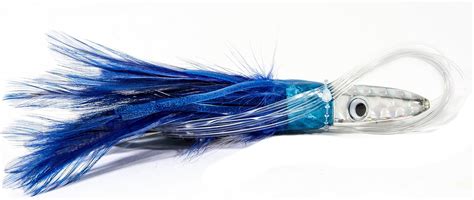 Amazon.com : Boone Tuna Treat 6/0 Rigged Lure, Blue/White, 6-Inch ...