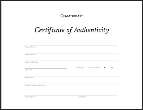 Certificate of Authenticity – Help Center