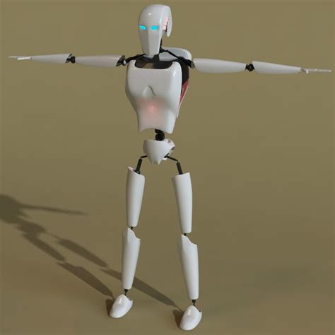 3dsmax robot rigged animation