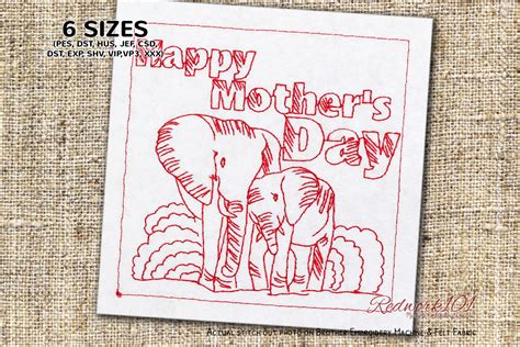 Mother's Day Elephants · Creative Fabrica