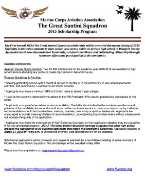 Fillable Online Marine Corps Aviation Association The Great Santini Squadron Fax Email Print ...