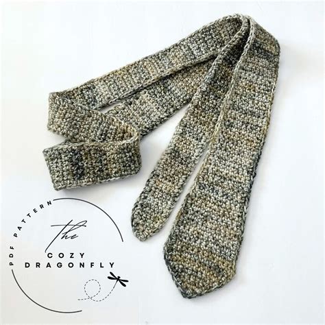 CROCHET PATTERN Men's Skinny Tie, Crochet Tie, Crochet Father's Day Gift, Crochet Tie Pattern ...