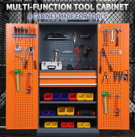 High Quality Garage Storage Cabinet Workshop Tool Drawer Cabinet With 2 ...