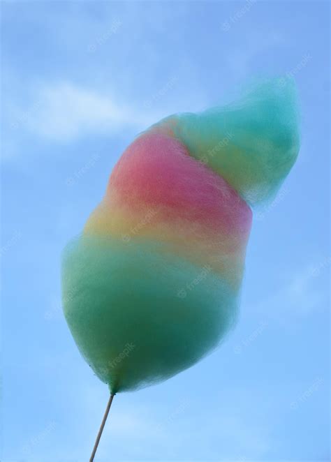 Premium Photo | Colorful cotton candy at the fair