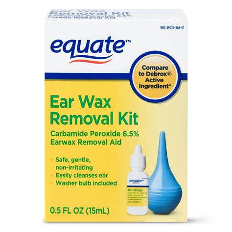 Equate Ear Wax Removal Kit, 0.5 fl oz - Walmart.com - Walmart.com