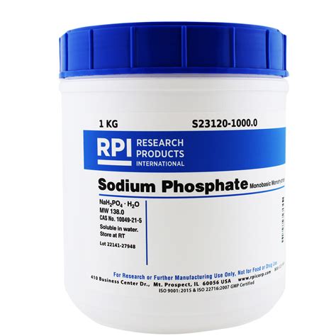 S23120-1000.0 - Sodium Phosphate Monobasic Monohydrate [Sodium dihydrogen phosphate monohydrate ...