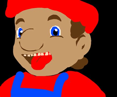 mario without a mustache - Drawception