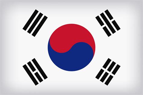Bandeira da Coréia do Sul Foto stock gratuita - Public Domain Pictures