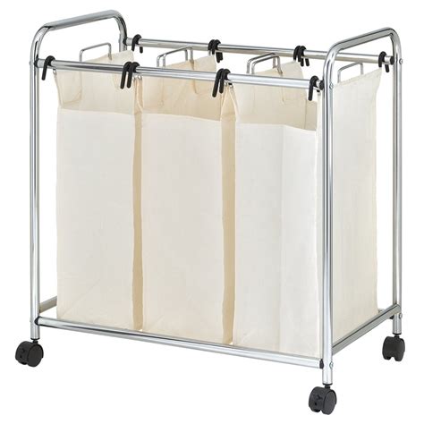 Mainstays 3-Bag Rolling Laundry Sorter Cart - Walmart.com - Walmart.com