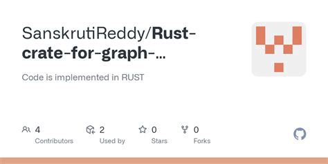 GitHub - SanskrutiReddy/Rust-crate-for-graph-algorithms: Code is ...