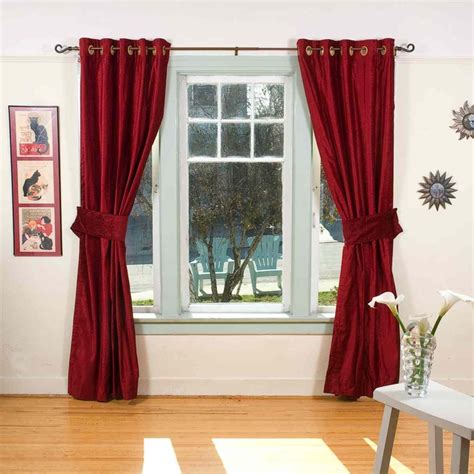 Burgundy Curtains for Living Room | Roy Home Design