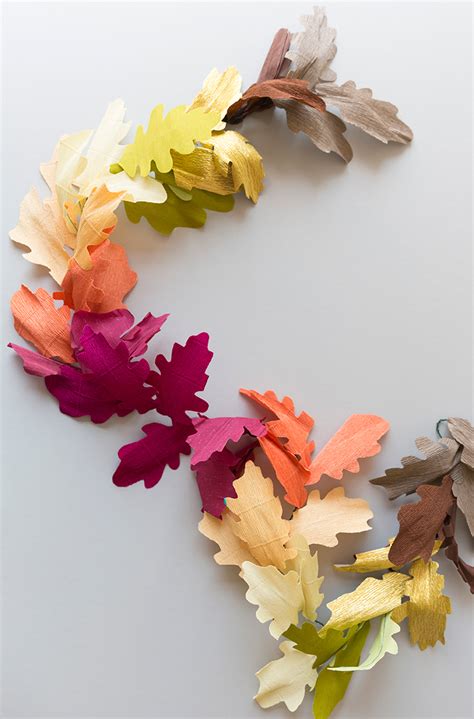 DIY paper leaf fall garland - The House That Lars Built