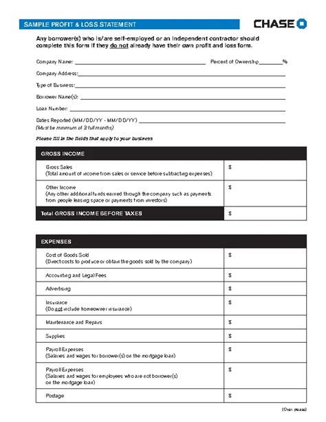 Profit And Loss Statement Template - PDFSimpli