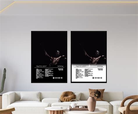 Travis Scott Poster / Utopia Poster / Travis Scott Tracklist / - Etsy