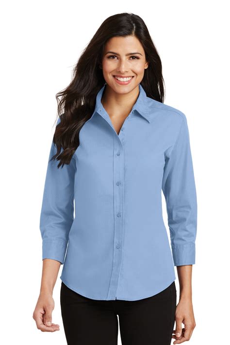 Port Authority Women's 3/4-Sleeve Easy Care Shirt - L612 - Walmart.com