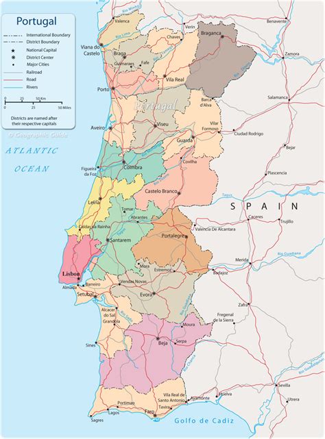 Political Map of Portugal