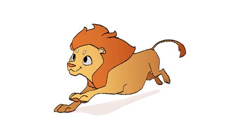 animation: lion run cycle by scrii on DeviantArt