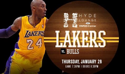 Lakers vs Bulls Tickets at Hyde STAPLES in Los Angeles by Hyde Lounge at STAPLES Center | Tixr