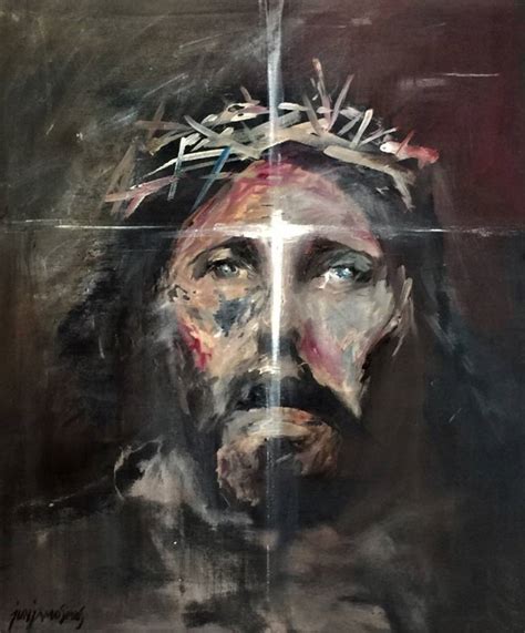 JESUS WEPT Painting by Jun Jamosmos | Saatchi Art