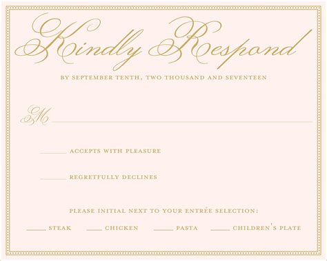 Wedding RSVP Wording Ideas