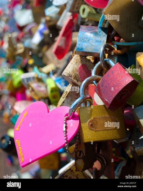 love padlocks at the Seoul Tower in Namsan Park in Seoul, South Korea Stock Photo - Alamy