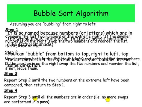 PPT - Bubble Sort Algorithm PowerPoint Presentation, free download - ID:6298063