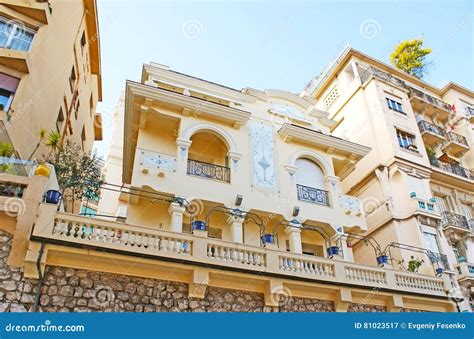 The mansions of Monaco stock image. Image of mediterranean - 81023517