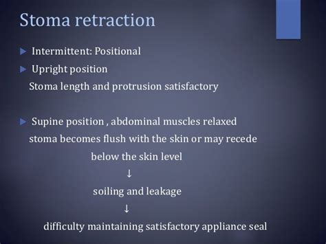 Stoma complications & its management