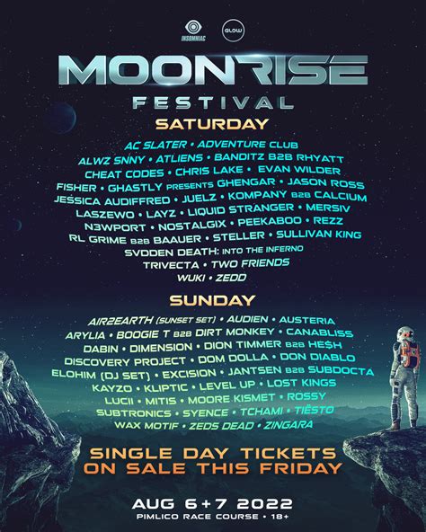 2022 Lineup – Moonrise Festival