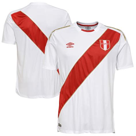 Peru National Team Umbro 2018 Home Jersey – White/Red