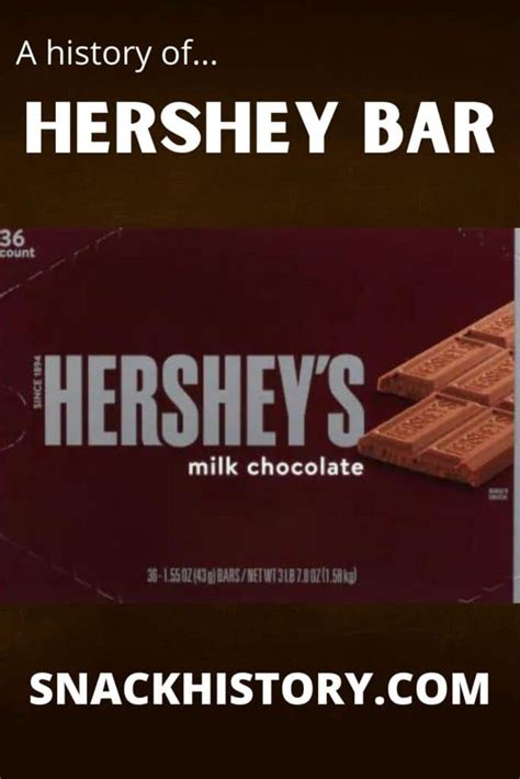 Hershey Bar (History, Flavors, FAQ & Commercials) - Snack History