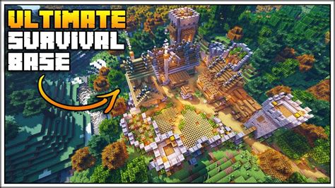 Minecraft Timelapse - The Ultimate Survival Base!!! [World Download] | Minecraft survival ...