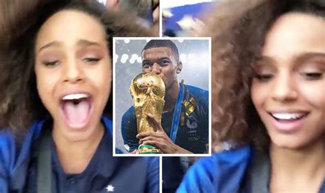 Kylian Mbappe girlfriend Alicia Aylies celebrates France World Cup win ...