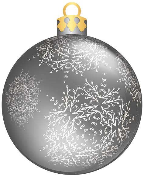 Christmas ornament Christmas decoration Clip art - Silver Christmas Ball PNG Transparent Images ...