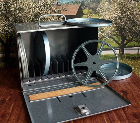 Brumberger 8MM Film Reel Storage Box w/ Reels