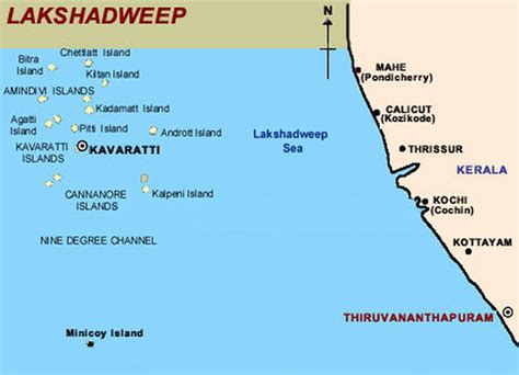 Laccadive Islands Map