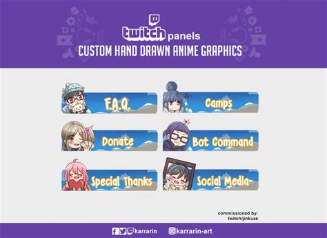 Anime Twitch Panels