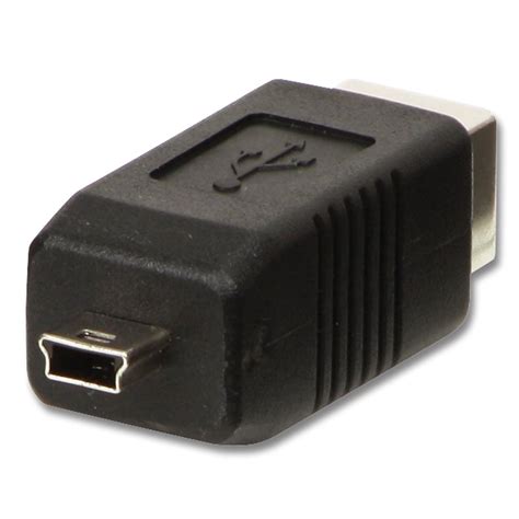 USB Adapter, USB B Female to Mini-B Male - from LINDY UK