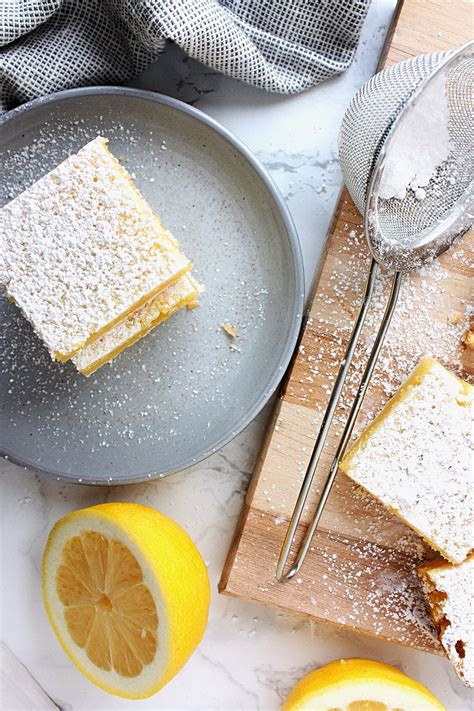 Lemon Squares with Shortbread Crust - Monday Sunday Kitchen