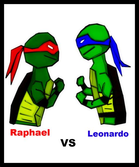 Raphael VS Leonardo by JesterCutie on deviantART