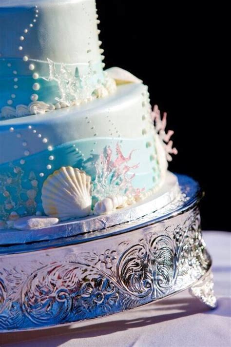 The Little Mermaid themed wedding cake! | Wedding | Pinterest