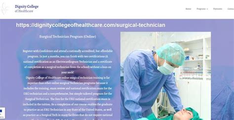 surgical tech certification programs | Surgical technician, Technician ...