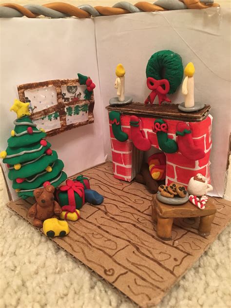 Super adorable and easy/fun Christmas diorama, with soft clay ...