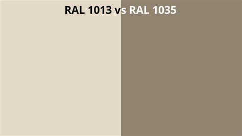 RAL 1013 vs 1035 | RAL colour chart UK