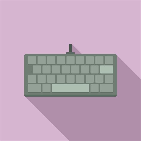 Computer keyboard icon, flat style 14624095 Vector Art at Vecteezy