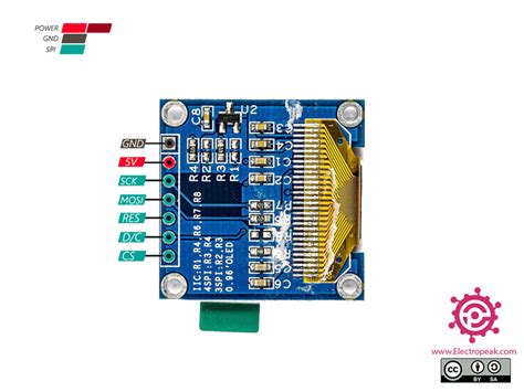 Interfacing 0.96 Inch SPI OLED Display Module with Arduino - Electropeak