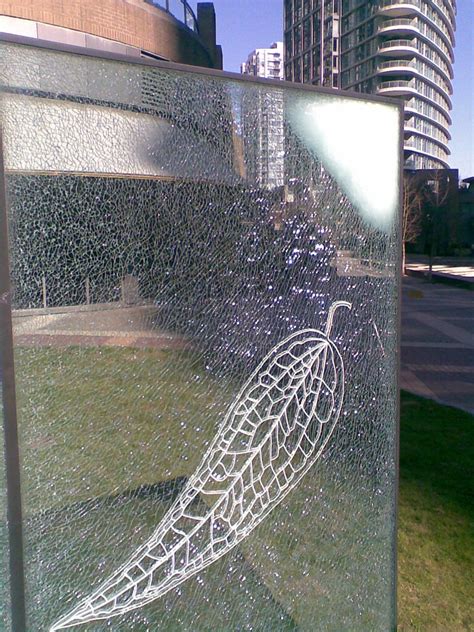 cracked glass art | la terrazza restaurant Vancouver BC Cana… | Geoff ...