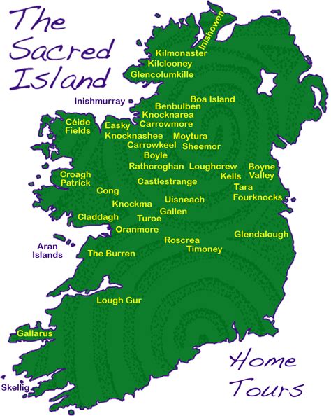 A clickable map of Irish sites and monuments | Sacred Island Guided Tours